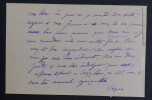Pierre DE S&Eacute;GUR, &eacute;crivain - CARTE-LETTRE AUTOGRAPHE SIGN&Eacute;E. Pierre DE S&Eacute;GUR