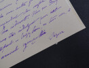 Pierre DE S&Eacute;GUR, &eacute;crivain - CARTE-LETTRE AUTOGRAPHE SIGN&Eacute;E. Pierre DE S&Eacute;GUR