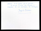 Georges LE RIDER, Historien - LETTRE AUTOGRAPHE SIGN&Eacute;E, 1978. Georges LE RIDER