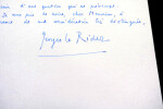 Georges LE RIDER, Historien - LETTRE AUTOGRAPHE SIGN&Eacute;E, 1978. Georges LE RIDER