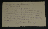 Maurice DONNAY - CARTE LETTRE AUTOGRAPHE SIGN&Eacute;E, 1927. Maurice DONNAY