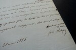 HOEFER Ferdinand - LETTRE AUTOGRAPHE SIGN&Eacute;E, A PROPOS DE Louis FIGUIER 1856. Ferdinand Hoefer