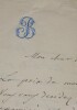 BORDESE Luigi - LETTRE AUTOGRAPHE SIGNEE &Agrave; Henri HEUGEL, 1870. Luigi Bordese