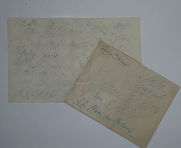 Félia LITVINE- LETTRE AUTOGRAPHE SIGNÉE À Madame Louis GASSIN