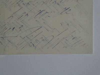 Félia LITVINE- LETTRE AUTOGRAPHE SIGNÉE À Madame Louis GASSIN