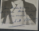 Blanche BRUNOY, PHOTOGRAPHIE NOIR ET BLANC sign&eacute;e et d&eacute;dicac&eacute;e &agrave; Lucien Monsaint. Blanche BRUNOY