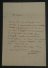 Fran&ccedil;ois-Auguste-Marie MIGNET - LETTRE AUTOGRAPHE SIGN&Eacute;E A Monsieur VOISELLE. Fran&ccedil;ois-Auguste-Marie MIGNET