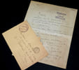 LETTRE AUTOGRAPHE SIGNEE, 1915. Paul Reboux