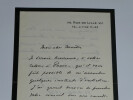 Octave AUBRY Lettre autographe sign&eacute;e &agrave; Maurice DONNAY - Candidature &agrave; l'Acad&eacute;mie, 1936. Octave AUBRY
