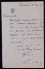 Louis Fran&ccedil;ois DUMAINE, Acteur - LETTRE AUTOGRAPHE SIGN&Eacute;E. Louis Fran&ccedil;ois DUMAINE