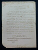 Pierre ANASTASE TORNE - Lettre autographe sign&eacute;e adress&eacute;e &agrave; un citoyen repr&eacute;sentant. Pierre Anastase Torn&eacute;