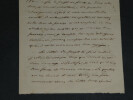 Ars&egrave;ne de CEY - Lettre autographe sign&eacute;e - Nouvelle pi&egrave;ce en deux actes - 2 pages. Ars&egrave;ne de CEY