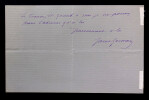 Gilles DE SAINT-GERMAIN, Com&eacute;dien - LETTRE AUTOGRAPHE SIGN&Eacute;E. Gilles DE SAINT-GERMAIN