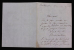 &Eacute;douard PAILLERON, Dramaturge - LETTRE AUTOGRAPHE SIGN&Eacute;E. &Eacute;douard PAILLERON