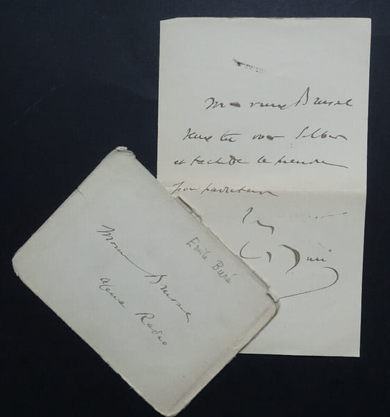 &Eacute;mile BUR&Eacute; - LETTRE AUTOGRAPHE SIGN&Eacute;E. &Eacute;mile BUR&Eacute;