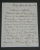 Pierre LEVASSOR - LETTRE AUTOGRAPHE SIGN&Eacute;E, 1854. Pierre LEVASSOR