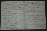 Pierre LEVASSOR - LETTRE AUTOGRAPHE SIGN&Eacute;E, 1854. Pierre LEVASSOR