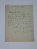Georges Jules BERTRAND - DEUX LETTRES AUTOGRAPHES SIGN&Eacute;ES - 1913. Georges Jules BERTRAND
