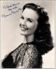 Deanna Durbin Actrice, PHOTOGRAPHIE D&Eacute;DICAC&Eacute;E SIGN&Eacute;E &agrave; la main Autographe. Deanna Durbin