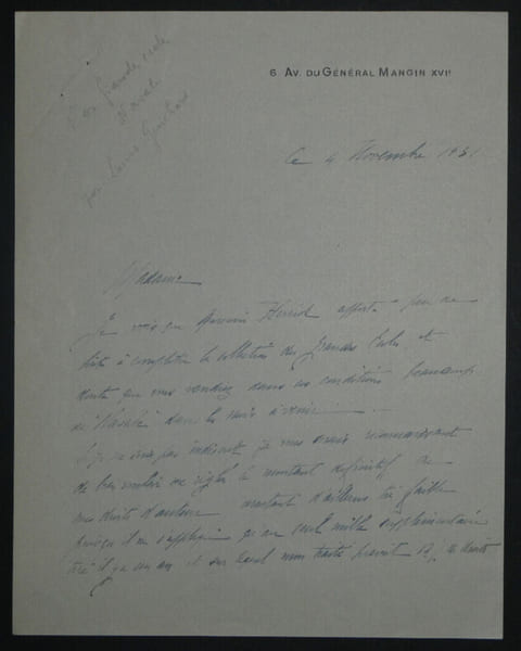 Louis GUICHARD - LETTRE AUTOGRAPHE SIGN&Eacute;E SUR "NOS GRANDES ECOLES NAVALES" 1931. Louis GUICHARD