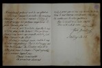 GUMBERT Ferdinand - LETTRE AUTOGRAPHE SIGN&Eacute;E &Agrave; Henri HEUGEL, BERLIN 1873. Ferdinand Gumbert