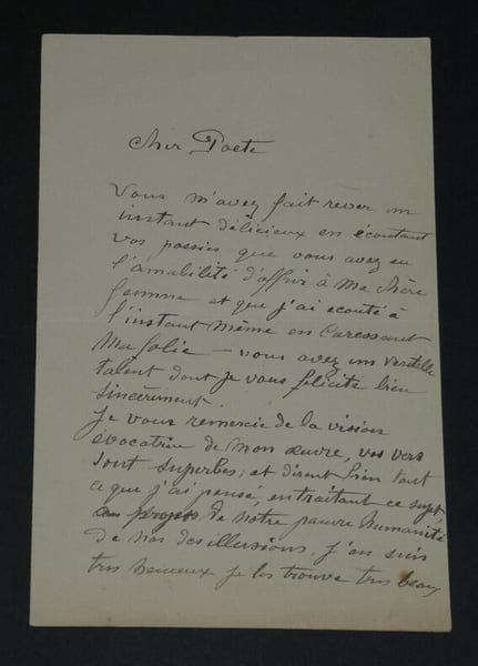 Paul DARBEFEUILLE - Lettre autographe sign&eacute;e &agrave; Cher po&egrave;te. Paul DARBEFEUILLE