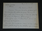 &Eacute;tienne AUDFRAY - CARTE AUTOGRAPHE SIGN&Eacute;E &Agrave; Pierre LHOSTE - Vernissage - 1968. &Eacute;tienne AUDFRAY