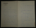 L&eacute;on XANROF, compositeur - CARTE-LETTRE AUTOGRAPHE SIGN&Eacute;E A SA COUSINE. L&eacute;on XANROF
