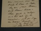 Alexandre de Laborde LETTRE AUTOGRAPHE SIGN&Eacute;E d'excuse, absence suite accident. Alexandre de Laborde