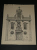 Dessin original sign&eacute; - Chapelle des P&eacute;nitents &agrave; Pont-Saint-Esprit (Ard&egrave;che) - vers 1930. Louis Henri Laffill&eacute;e