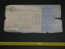Connaissement Maritime 1875 Londres &agrave; Bordeaux, timbre fiscal de dimension. 
