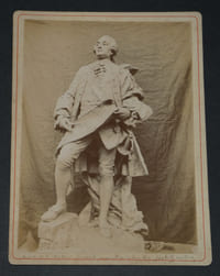 Adrien GAUDEZ - Deux photographies de la statue de Perronnet fondue sous Vichy