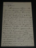 Jean Wladimir BIENSTOCK - LETTRE AUTOGRAPHE SIGN&Eacute;E &agrave; LUGNE-POE, 1908, 4 pages. BIENSTOCK Jean Wladimir