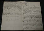 Jean Wladimir BIENSTOCK - LETTRE AUTOGRAPHE SIGN&Eacute;E &agrave; LUGNE-POE, 1908, 4 pages. BIENSTOCK Jean Wladimir