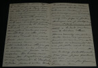 Jean Wladimir BIENSTOCK - LETTRE AUTOGRAPHE SIGN&Eacute;E &agrave; LUGNE-POE, 1908, 4 pages. BIENSTOCK Jean Wladimir