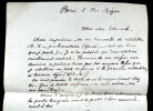 Charles DERENNES, &Eacute;crivain - LETTRE AUTOGRAPHE SIGN&Eacute;E. Charles DERENNES