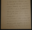 [Achille] GOULARD - LETTRE AUTOGRAPHE SIGN&Eacute;E, 1896. Achille GOULARD