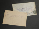 Henry GAUTHIER VILLARS dit Willy - LOT LETTRES AUTOGRAPHES SIGN&Eacute;ES - 1904. Henry Gauthier-Villars dit Willy
