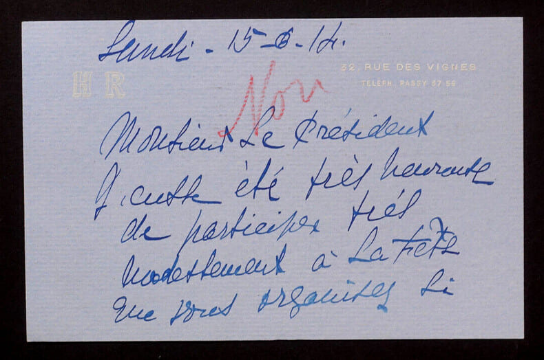 Henriette ROGGERS, Actrice - CARTE-LETTRE AUTOGRAPHE SIGN&Eacute;E, 1914. Henriette ROGGERS