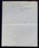 Paul MISRAKI - LETTRE AUTOGRAPHE SIGN&Eacute;E A Raymond [BUSSIERES?], Jacques DH&Eacute;RY. Paul Misraki