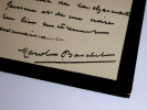 BASCHET Marcel - LETTRE AUTOGRAPHE DE DEUIL SIGN&Eacute;E &Agrave; Louis ARTUS, 5 mai 1905. Marcel Baschet