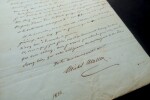 MASSON Michel - LETTRE AUTOGRAPHE SIGN&Eacute;E A PROPOS D'UNE VISITE A UN AMI, 1836. Michel Masson