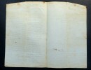 MASSON Michel - LETTRE AUTOGRAPHE SIGN&Eacute;E A PROPOS D'UNE VISITE A UN AMI, 1836. Michel Masson