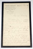 Frantz JOURDAIN - LETTRE AUTOGRAPHE SIGN&Eacute;E A MICHELET DE 3 PAGES, Paris, 1887. Frantz JOURDAIN