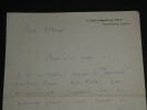 Arthur BERN&Egrave;DE, Romancier - LETTRE AUTOGRAPHE SIGN&Eacute;E DE SOUTIEN AMICAL, Paris. Arthur BERN&Egrave;DE