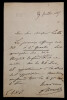 Ferdinand H&Eacute;ROLD, S&eacute;nateur - LETTRE AUTOGRAPHE SIGN&Eacute;E A Mr LABB&Eacute;, &Eacute;LECTIONS 1865. Ferdinand H&Eacute;ROLD
