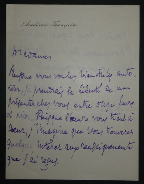 Fr&eacute;d&eacute;ric MASSON, Historien - LETTRE AUTOGRAPHE SIGN&Eacute;E, Acad&eacute;mie Fran&ccedil;aise. Fr&eacute;d&eacute;ric MASSON