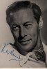 Rex HARRISON autographe - GRANDE PHOTOGRAPHIE SIGN&Eacute;E de sa main 24,5 x 19,5 cm. Rex Harrison