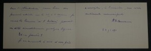 Henri de NOUSSANNE, Journaliste - CARTE DE VISITE AUTOGRAPHE SIGN&Eacute;E, 1896. Henri de NOUSSANNE