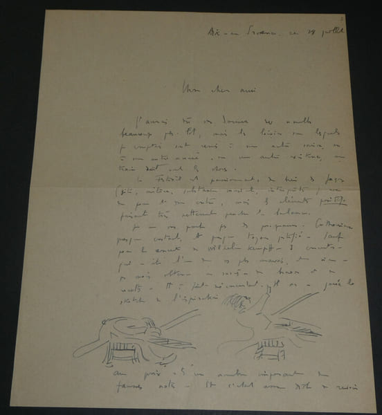 Marc Pincherle, Musicologue - Lettre autographe sign&eacute;e. Marc PINCHERLE
